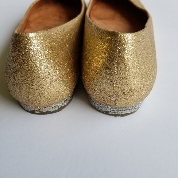 VIONIC Gem Caballo Ballet Flat GOLD GLITTER 8.5 - Picture 4 of 5